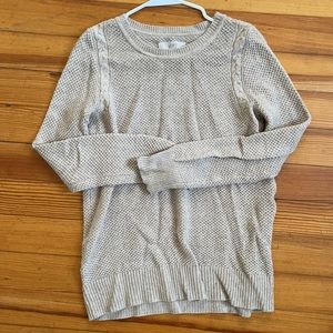 Knit Loft Sweater, beige, size M